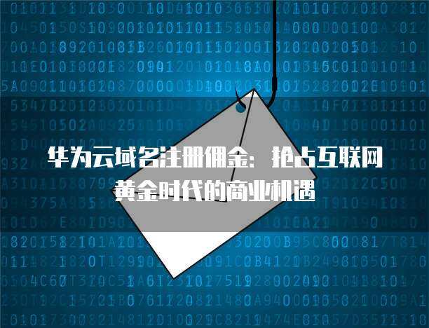 互联网黄金 数字化浪潮下的域名注册服务